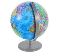 MUSISALY Hucha Infantil Creativa con Diseño de Globo Terráqueo Metálico Pintado Tamaño Mediano para Ahorrar Dinero y Aprender Geografía Ranura para Monedas Decoración Educativa