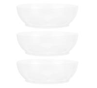 MUSISALY Juego de 3 Bandejas Transparentes para Báscula Electrónica Recipiente de Plástico con Marcas de Escala Capacidad 600 Ml Bandeja de Pesaje para Alimentos y Polvo Accesorio para