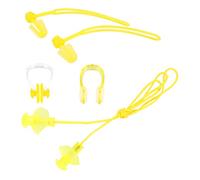 MUSISALY Juego de 4 Tapones Oídos y Pinza Nasal Impermeables de Pvc para Natación, Protección Completa y Alta Expansión para Adultos y Niños en Piscinas