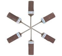 MUSISALY Juego de 6 Tambores de Lijado Grano 180 a 1000 Barras de Lijado Flexibles Ruedas de Láminas para Taladro para Madera Metal Plástico Uso Versátil en Bricolaje y Pulido