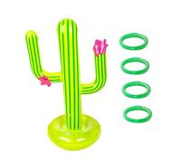 MUSISALY Juego de Flotador Inflable para Piscina 5 Piezas Cactus y 4 Aros de PVC Resistente para Juegos Acuáticos, de Aros y Diversión en Fiestas de Verano