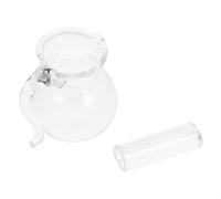 MUSISALY Juego de Jarra de Agua fría Miniatura para casa de muñecas 1:12, Modelo de Vidrio con 2 Tazas pequeñas, Accesorio DIY para decoración y colección de Cocina en Miniatura