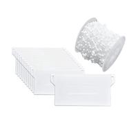 MUSISALY Juego de Placas Inferiores de Plástico para Persianas Verticales de Color Claro, Accesorio Funcional para Renovar y Alargar Vida Útil en Cocina y Sala