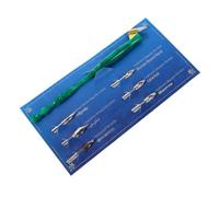 MUSISALY Juego de Plumas de Caligrafía Inglesa Mango de Madera Verde, 1 Set Ligero 6 Puntas Reemplazables Adecuado para Práctica de Caligrafía en Escuela