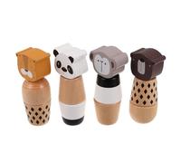 MUSISALY Juguete de Construcción para Pequeños 4 Piezas Animales Apilables y Combinación de Tornillos, Bloques Montessori para Motricidad Fina y Aprendizaje Sensorial en Interiores