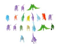 MUSISALY Juguetes de Dinosaurio Que Brillan Oscuridad 20 Piezas de Figuras Pequeñas de Plástico Luminosas Surtido Aleatorio para Decoración y Regalos de Fiesta Infantiles