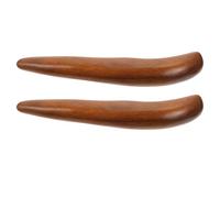 MUSISALY Kit de barras de masaje de madera para acupresión y raspado, 2 palos con diseño cómodo para masaje en dedos y cuerpo