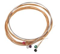 MUSISALY Kit de Cuerdas Metálicas en Sesiones de Práctica de 6 Piezas Sonido Puro y Mayor Durabilidad para Guitarra Folk Adecuado para Principiantes y Profesionales