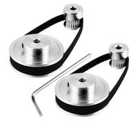 MUSISALY Kit de Poleas Sincronizadas para Impresora con Ruedas Dientes Correa Tornillos y Llave Allen para Movimiento Preciso Ruido