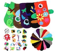 MUSISALY Kit de títeres de Mano de Fieltro Suave, tamaño 24,5 x 14 cm, 1 Juego para Manualidades Creativas y Contar Cuentos, Accesorios para Teatro y Juguetes de imitación