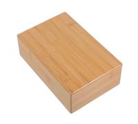 MUSISALY Ladrillo de Yoga de Bambú Natural 1 Pieza Bloque de Madera para Ejercicio Pilates y Meditación Accesorio Portátil y Fácil de Limpiar para Fitness en Casa