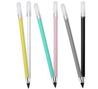 MUSISALY Lápices Eternos Afilar, 6 Unidades, Lápices Reutilizables Borrables para Dibujo y Escritura, Material Ligero y Resistente, Adecuado para Estudiantes y Manualidades Color Aleatorio