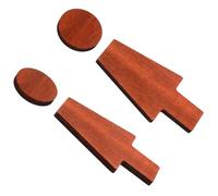 MUSISALY Letrero de Baño de Madera Marrón Placa de Identificación para Puertas, Resistente al Desgaste, Diseño Redondo Masculino y Femenino para Decoración del Hogar