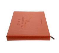 MUSISALY Libro de Cuentas Multifuncional Ligero y Práctico de Cuero Sintético Marrón Manual Conciso y Planificador Sencillo Adecuado para Oficina y Viajes para Oficina y Viajes