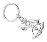 MUSISALY Llavero Colgante de Extraterrestre Nave Espacial Accesorio Decorativo para Bolso Colgante Original para Llaves y Coche Regalo Creativo para Aficionados a Seres Extraterrestres