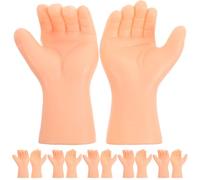 MUSISALY Manos Pequeñas De Plástico para Muñecas Realistas, Accesorios De Manualidades DIY, 6 Pares Flexibles para Reparaciones y Decoración, Creatividad En Miniatura para Muñecos y Casas De Muñecas