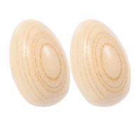 MUSISALY Maracas de Madera en Forma de Huevo 2 Piezas Juguete de Percusión Musical para Agitadores de Ñiño Educativos y Sonoros Adecuado para Aprendizaje y Diversión Infantil