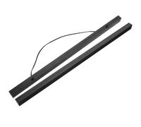 MUSISALY Marco y Cuerda Oculta Negro para Colgar Pósteres Magnético de Madera sin Daños Superficie Lisa para Embellecer y Telas Paredes