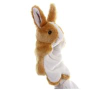 MUSISALY Marioneta de Mano de Peluche Conejo Marrón, Títere Narrador de Cuentos, Juguete Interactivo de Felpa Suave para Juegos de rol y Actividades Familiares