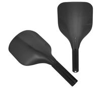 MUSISALY Mascarilla Facial Protectora para Teñir Cabello Laca, 2 Piezas Negras Mango, Escudo para Peluquería Profesional y Uso Personal, Resistente y Fácil de Limpiar