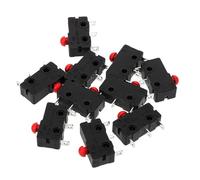 MUSISALY Microinterruptor límite de acción sensible 10 unidades, interruptor de fin de carrera con pulsador para electrodomésticos, fácil instalación y durabilidad con material PPA resistente