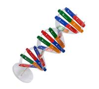 MUSISALY Modelo de ADN Doble Hélice para Enseñanza Científica Kit de Construcción DIY Educativo Piezas de Colores Aleatorios Material Didáctico Aulas de Biología Juguete Color Aleatorio