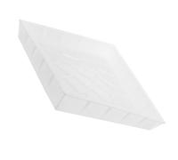 MUSISALY Molde para Pavimento de Hormigón Diseño de Círculos Concéntricos, Color Blanco, Fácil Liberación y Montaje Rápido para Jardines y Parques Públicos
