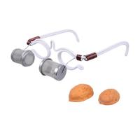 MUSISALY Montura Portátil para Gafas de Moxibustión Ocular de Nogal, Aparato de Moxibustión Caliente Doble, Diseño Ligero y Compacto, Adecuado para Cuidado y Terapia Ojos en Casa