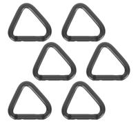 MUSISALY Mosquetones de Escalada de Alta Resistencia en Aleación de Aluminio, Diseño Triangular Pequeño, Paquete de 6 Piezas para Uso en Escalada y Vida Diaria