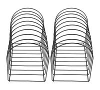 MUSISALY Organizador de Sombreros de Hierro Negro 26X17X23 CM Soporte de Exhibición para Gorros de Lana Perchero de Sobremesa 2 Piezas para Armario y Dormitorio Expositor Funcional para