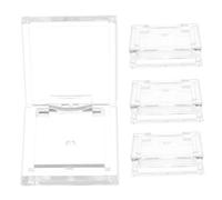 MUSISALY Paleta De Sombras De Ojos Vacía Transparente Cuadrada 4 Piezas Mini Tamaño Plástico Resistente Para Viajes y Maquillaje Portátil