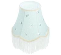 MUSISALY Pantalla de Tela para Lámpara de Mesa Diseño Delicado, Ligera y Protectora Ojos, Compatible Portalámparas E27 en Color Verde Claro