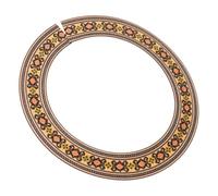 MUSISALY Pegatina para Boca de Guitarra Acústica Roseta de Madera, Diámetro Interior 9,2 CM, Decoración para Guitarras Clásicas y Uso Personal en Múltiples Escenarios