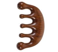 MUSISALY Peine de Masaje de Madera Artesanal Herramienta de Masaje Masajeador Corporal para Cabello Diseño Único Esquinas Redondeadas Pulido Suave