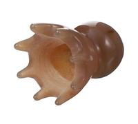 MUSISALY Peine Masajeador Natural de Cuerno de Yak para Cuero Cabelludo, Diseño Creativo de Pulpo, Antielectrostático, Herramienta para Cuidado del Cabello y Masaje Capilar