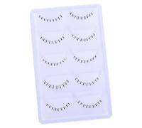 MUSISALY Pestañas Postizas Inferiores Transparentes Tiras Naturales 10 Pares Material Amigable Piel para Maquillaje de Ojos Profesional y Uso Personal