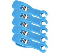 MUSISALY Pinzas de Perforación Profesionales para Cuerpo 5 Unidades 8 Mm Antideslizantes Desechables para Orejas, Nariz y Cejas Partículas Plásticas Azules para Fijación Segura