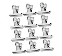 MUSISALY Pinzas para Manicura 12piezas Herramientas para Extensiones de Uñas Clips Metálicos para Fijación Tamaño Ajustable para Profesional y Personal para Salones y Hogar