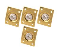 MUSISALY Placa de Salida para Guitarra Eléctrica, 4 Unidades Chapadas en Oro, Conector Jack para Sesiones de Improvisación y Uso Profesional