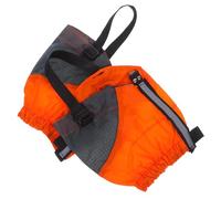 MUSISALY Polainas para Zapatos Antiarena Ajustables Cortas para Trail Running y Senderismo Cubrezapatillas Transpirables Resistentes Abrasión en Color Naranja para Exteriores