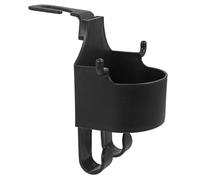 MUSISALY Portavasos Adicional para Coche Multifuncional, Portabotellas para Coche de Plástico Negro, Soporte para Teléfono, Gancho y Caja de Almacenamiento para Respaldo del Asiento