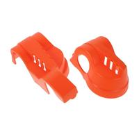 MUSISALY Protector de Suspensión para Motocicleta Naranja con Resistencia UV y Protección Robusta contra Escombros para Modificación y Uso Todoterreno