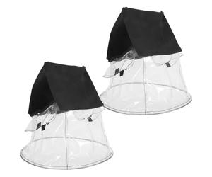 MUSISALY Protector Resistente para Luces de Escenario y Luces LED, 2 Fundas Impermeables Transparentes, Cubierta para Faros Delanteros de Uso Exterior en Eventos y Conciertos