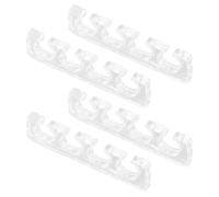 MUSISALY Separadores de Dedos Uso Versátil y Ajuste Cómodo para Pedicura y Manicura de Silicona, 2 Pares Reutilizables para Hombres y Mujeres