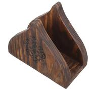 MUSISALY Servilletero de Madera Rústico Estilo Sencillo y Farmhouse Bordes Lisos Rebabas para Servilletas de Papel Organizador Adecuado para Cocina y Restaurante