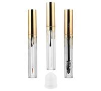 MUSISALY Set de 3 Tubos Plásticos Vacíos para Rímel Delineador de Ojos y Brillo Labial Envases Transparentes de 4 Ml Reutilizables y Portátiles para Maquillaje Casero y Viajes