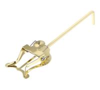 MUSISALY Soporte de Lira Metálica Portátil para Trompeta y Corneta, Clip de Lectura de Partitura Resistente, Accesorio Musical para Marchas y Prácticas, Color Dorado