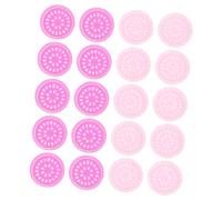 MUSISALY Soporte Para Pestañas Postizas 100 Unidades Bandeja Para Pegamento Herramienta Maquillaje Extensiones Pestañas Principiantes Uso Profesional Rosa y Morado