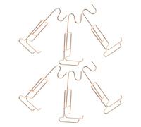 MUSISALY Soporte Resistente Elegante o Estructura para Almacenamiento en Diseño Tazas de Metal Color Oro Rosa Organizado Paquete de 6 Unidades Té en Cocina Encimera