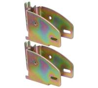 MUSISALY Soporte y Aleación Madera Baldas de Dorada para E-track Fácil Instalación Compatibilidad Versátil de Carga 2piezas para Accesorios Logística